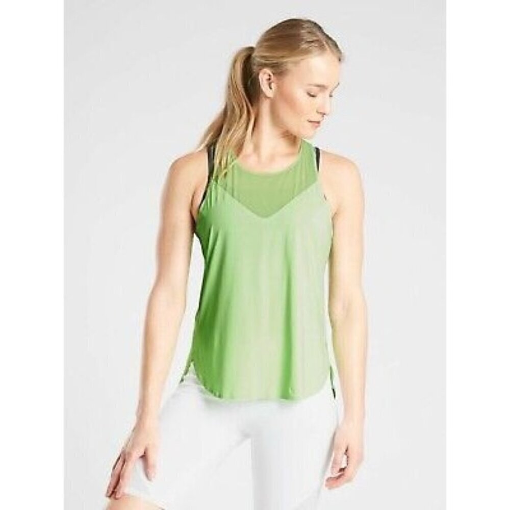 Athleta speedwork tank sonic mint green size M